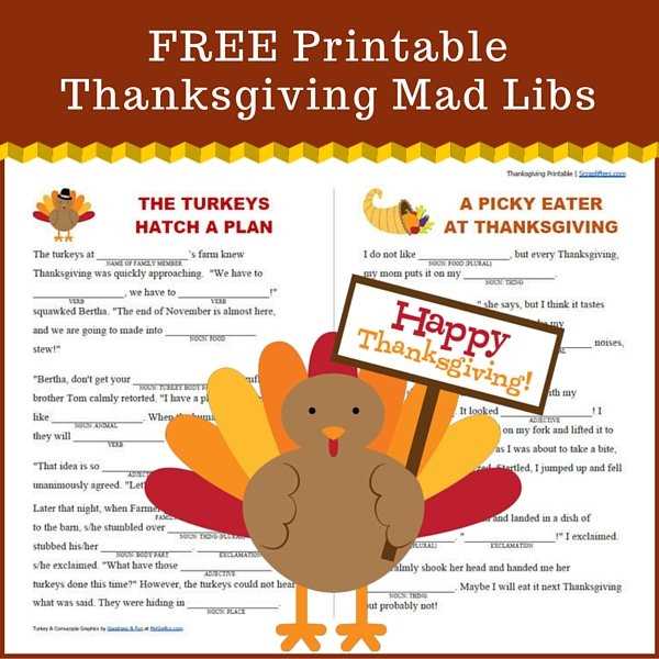 free printable mad libs