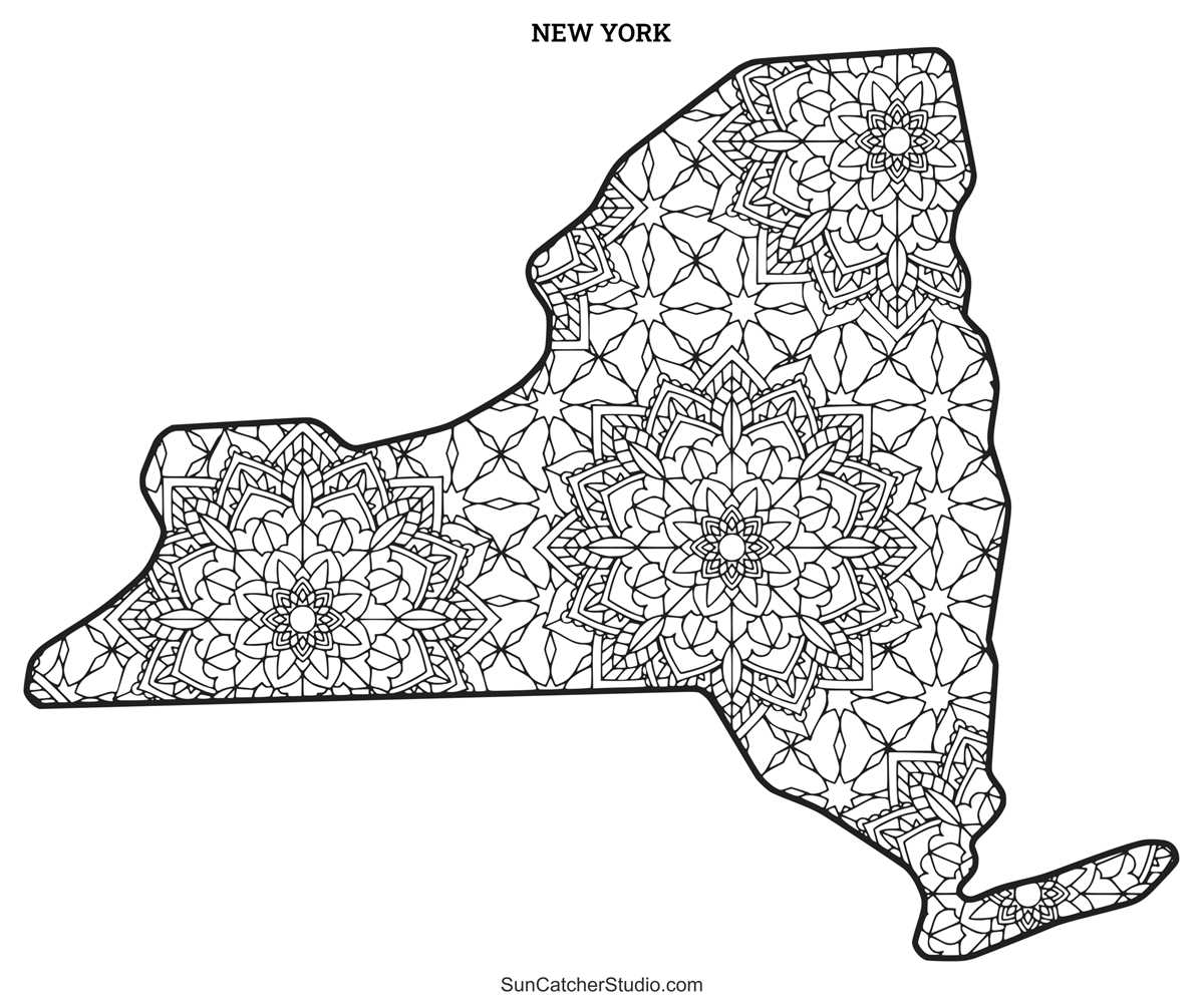 free printable map of new york state