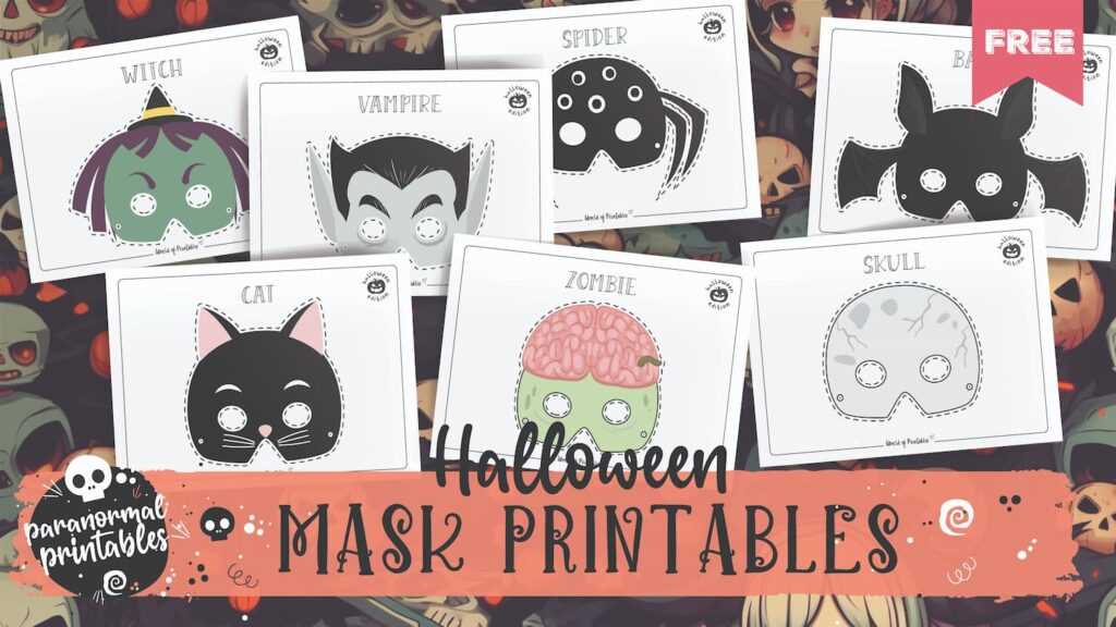 free printable masks for adults