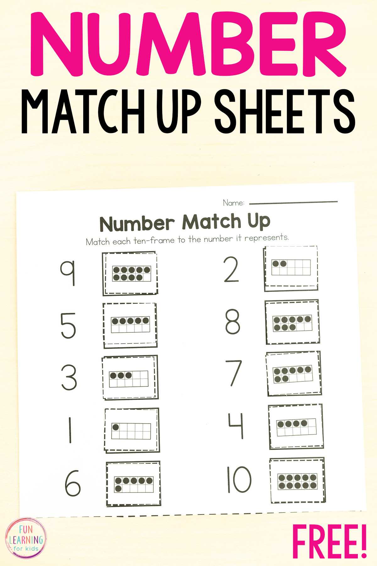 free printable matching worksheets