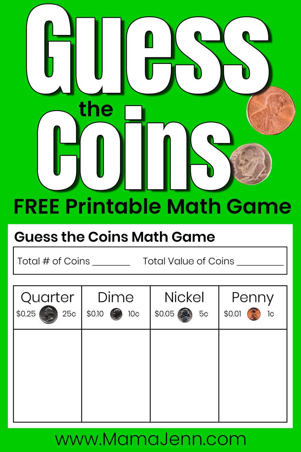 free printable math games