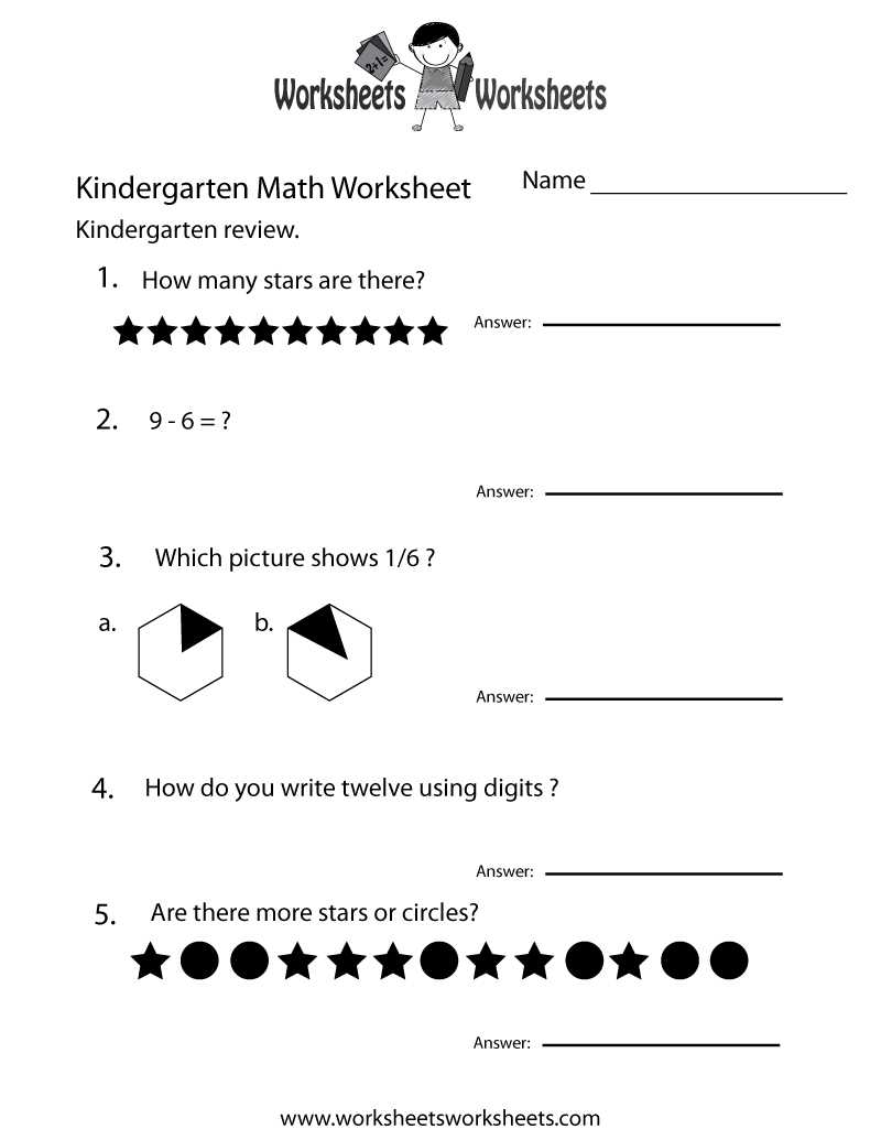 free printable math worksheets for preschool