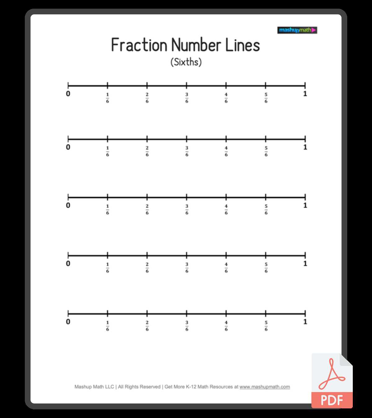 free printable number lines