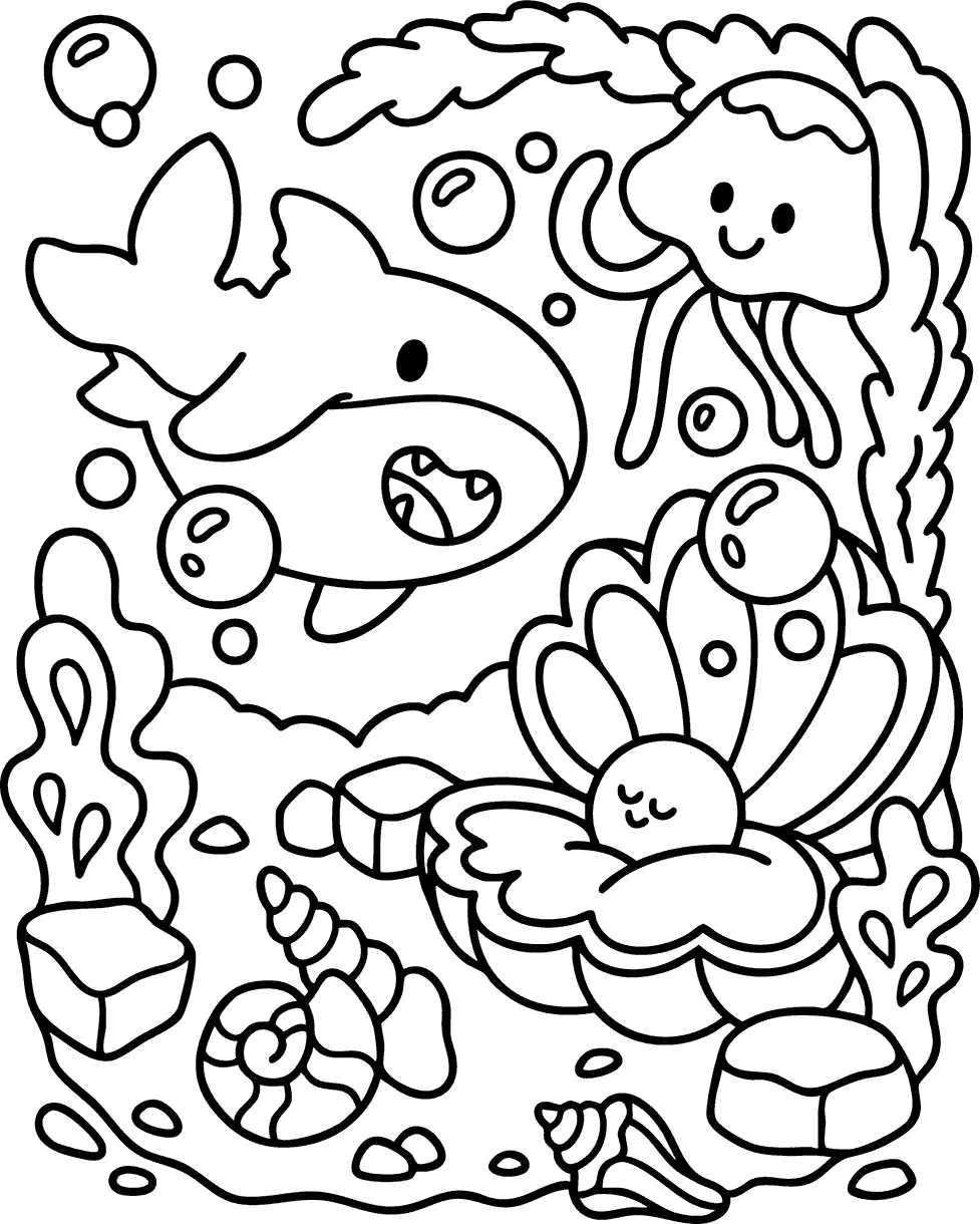 free printable ocean life coloring pages