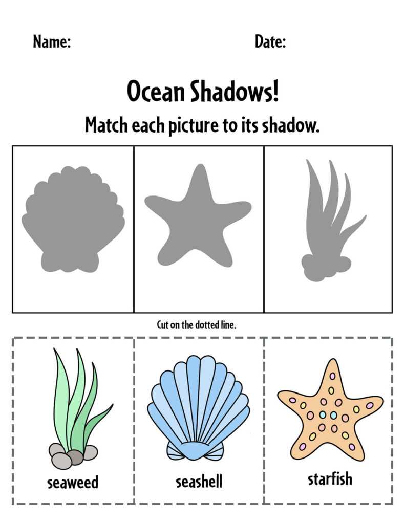 free printable ocean worksheets for preschoolers