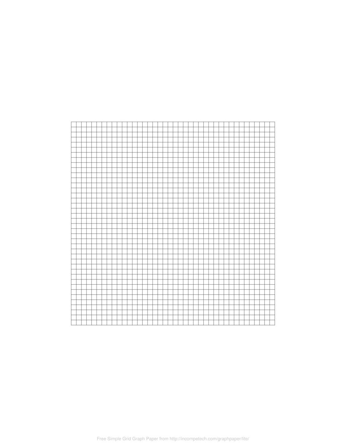 free printable one inch grid paper