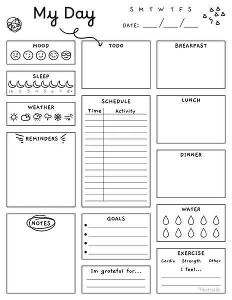 free printable organizer