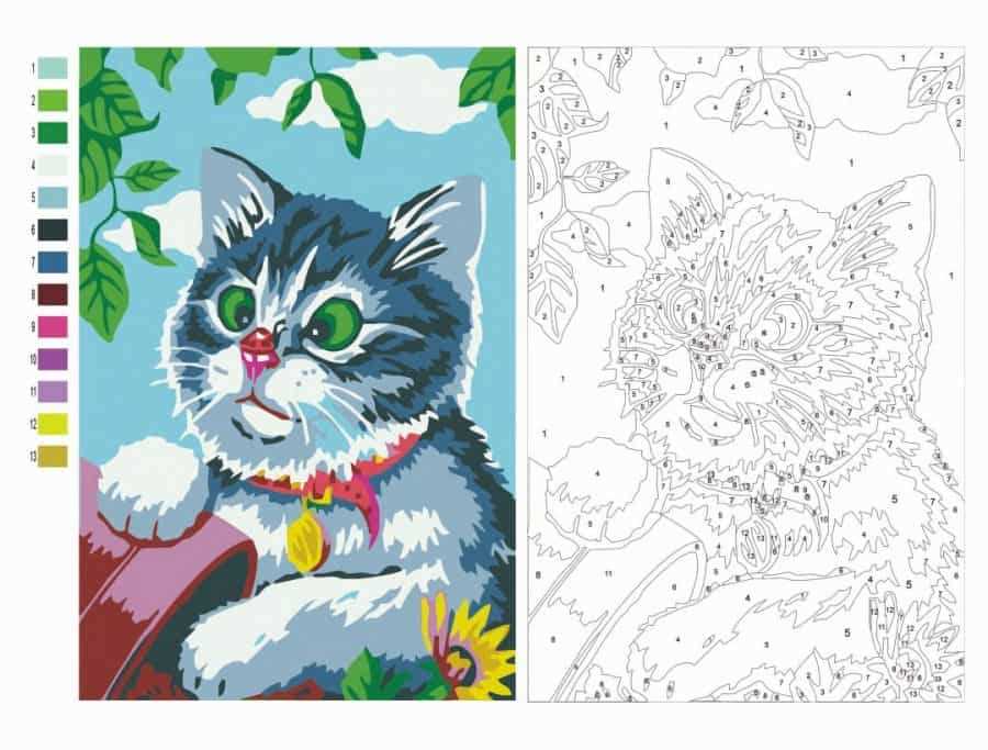 free printable paint by numbers for adults