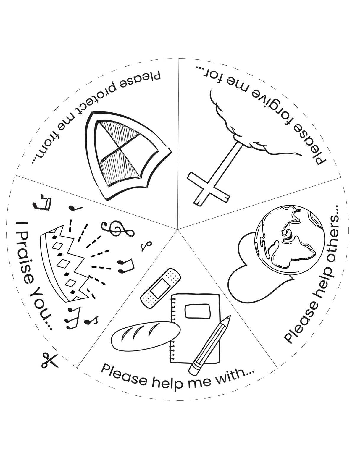 free printable prayer craft