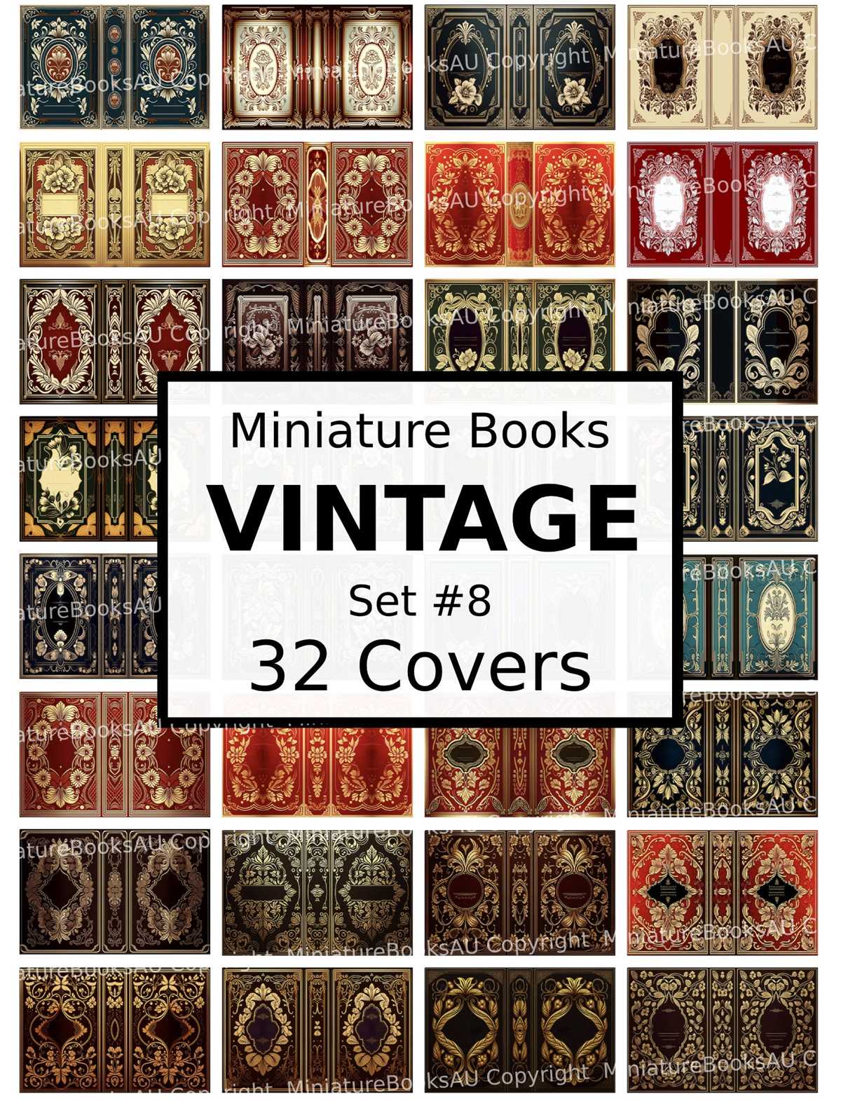 free printable printable miniature book covers