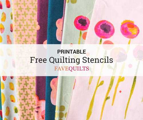 free printable quilting stencils
