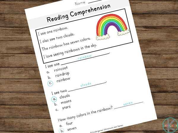 free printable reading worksheets for kindergarten