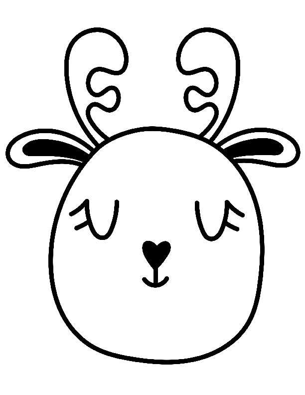 free printable reindeer face template