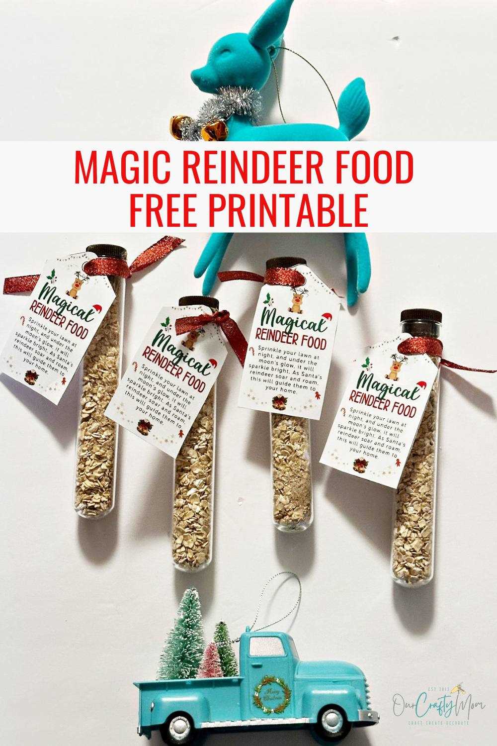 free printable reindeer food