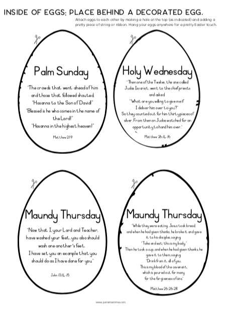 free printable resurrection eggs story printable