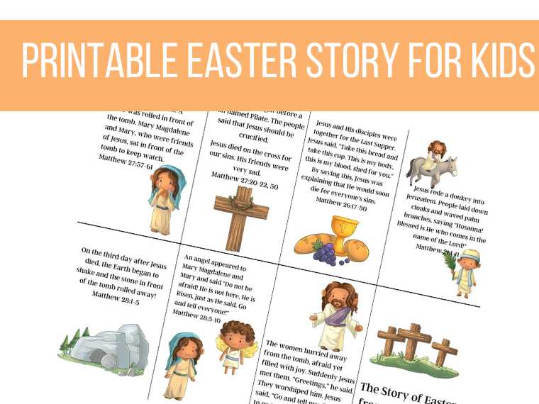 free printable resurrection eggs story printable