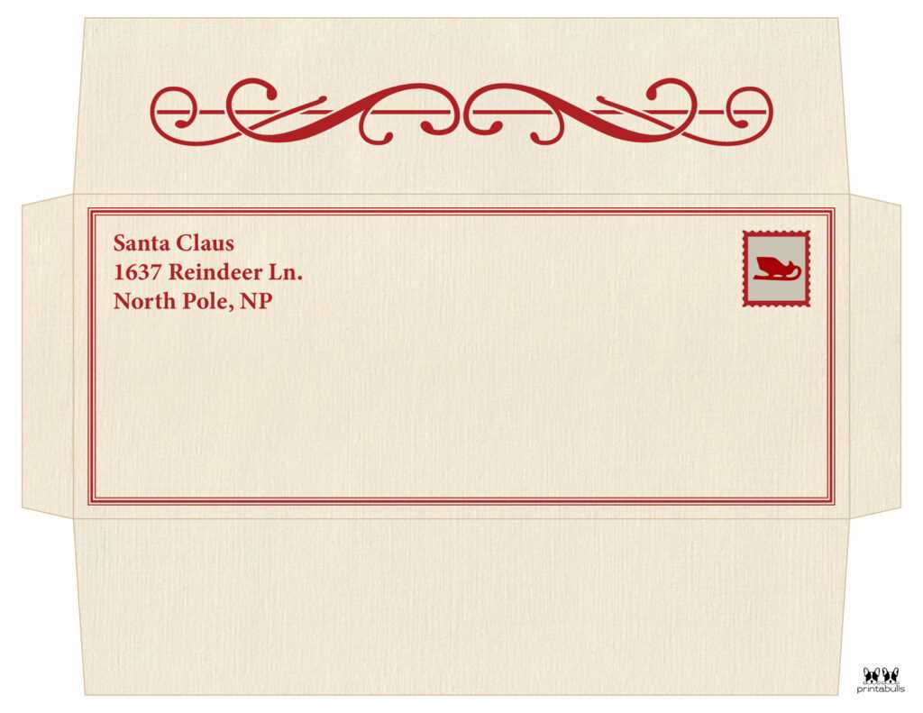 free printable santa envelopes
