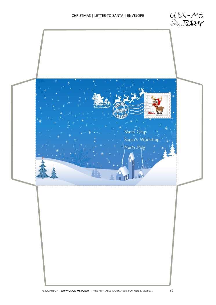 free printable santa envelopes from the north pole