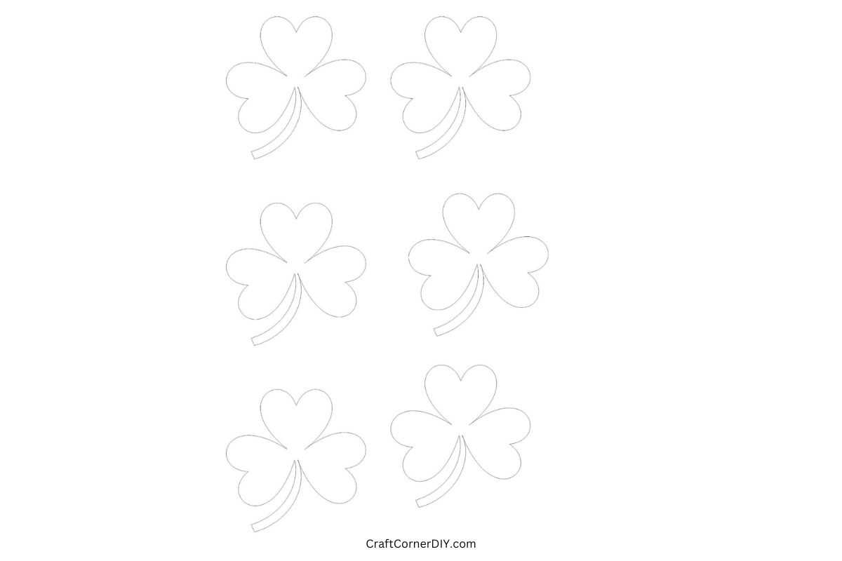 free printable small shamrock template