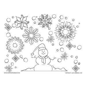 free printable snowflake coloring pages
