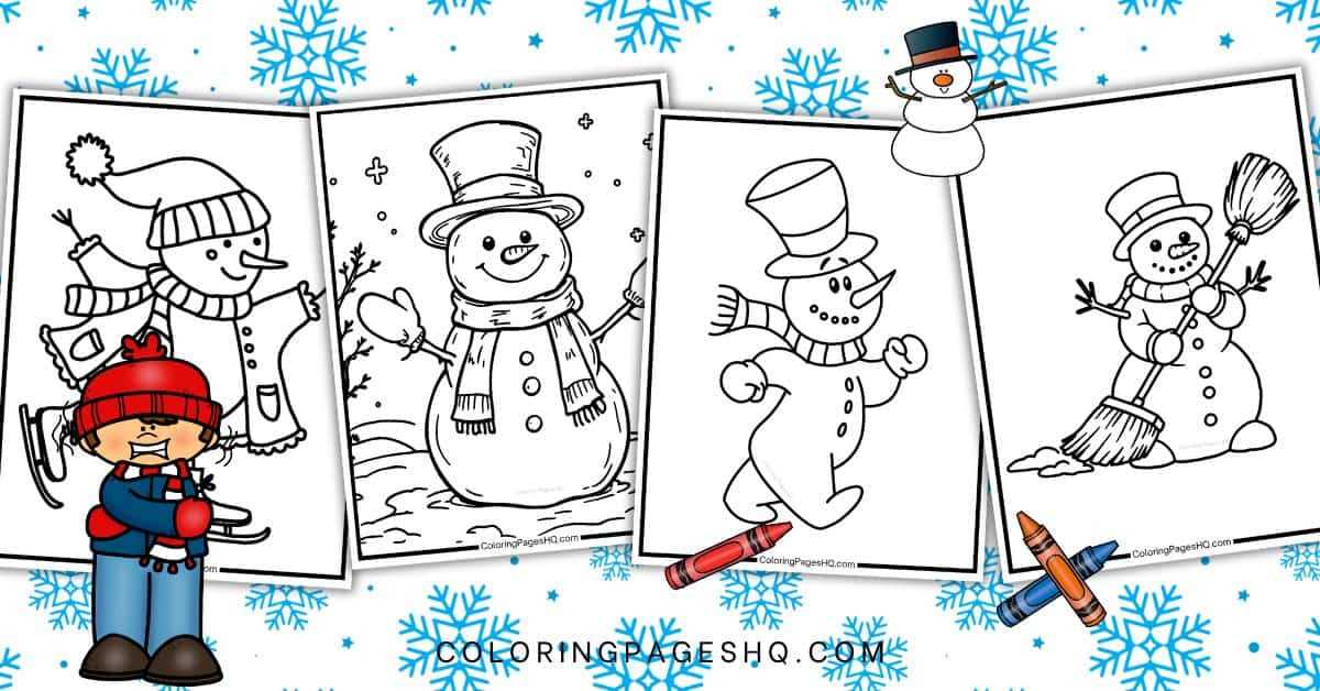 free printable snowman coloring pages