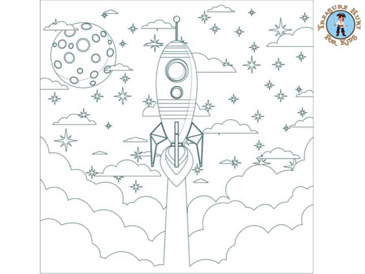 free printable space colouring pages