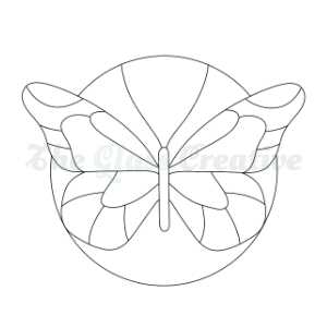 free printable stained glass butterfly patterns