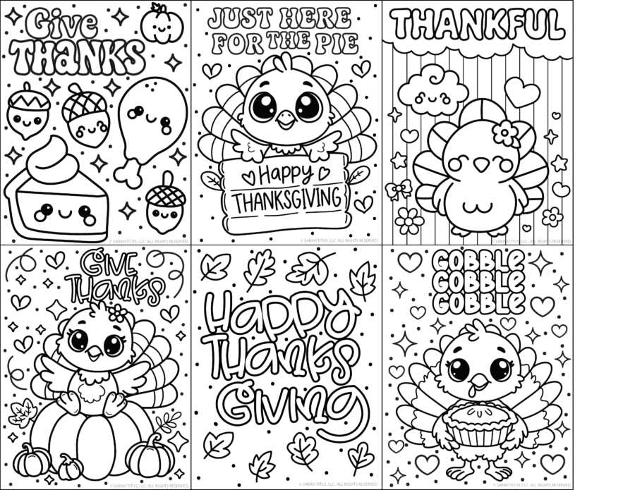 free printable thanksgiving color page
