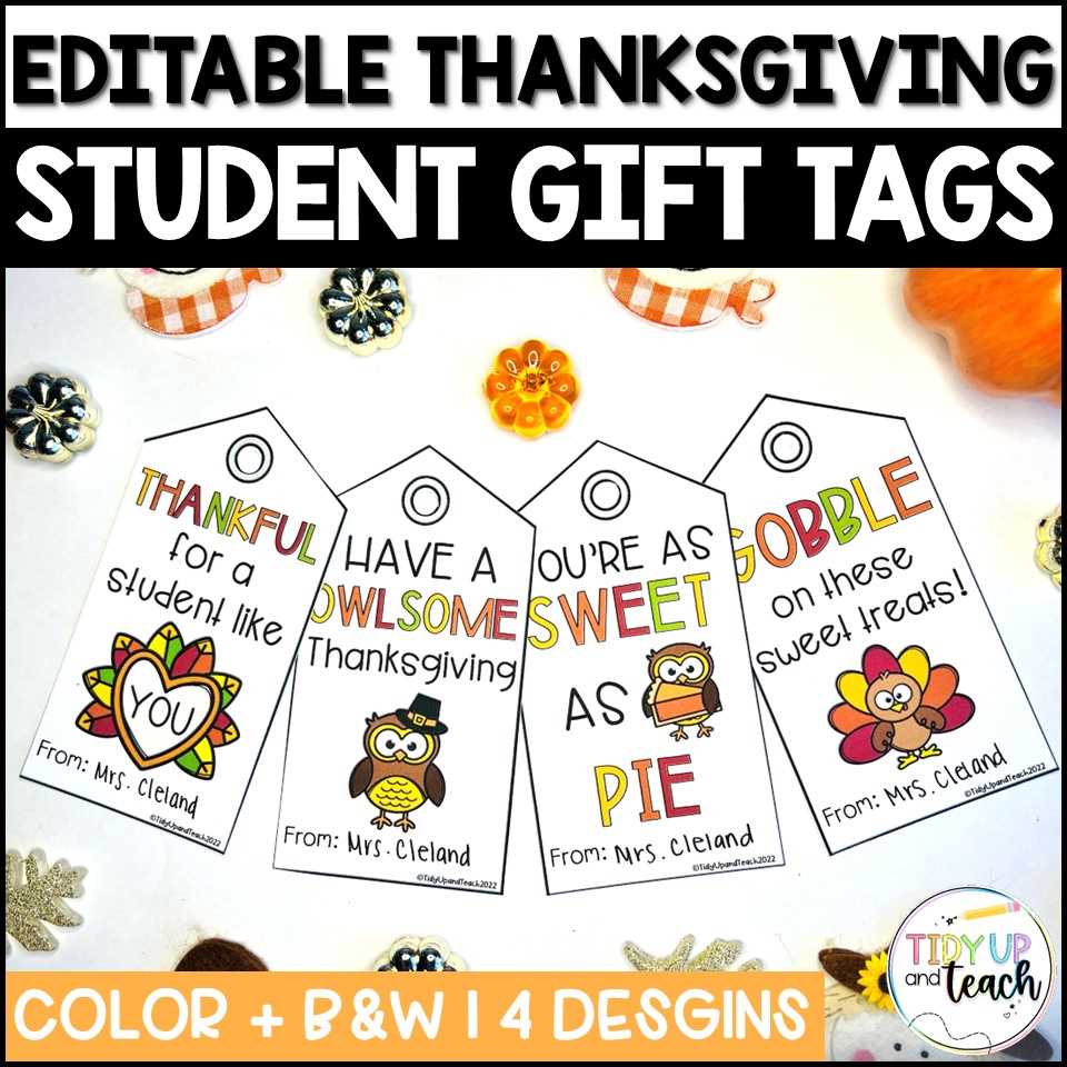 free printable thanksgiving tags