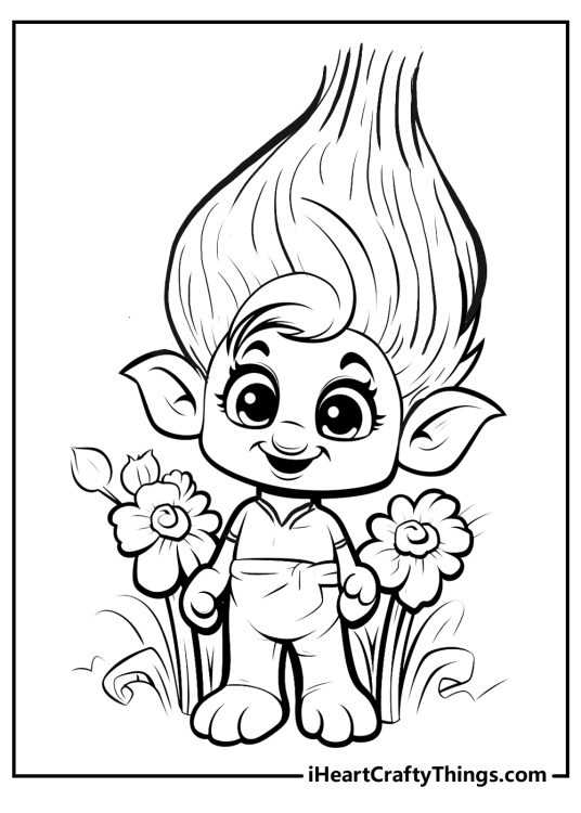 free printable trolls coloring pages