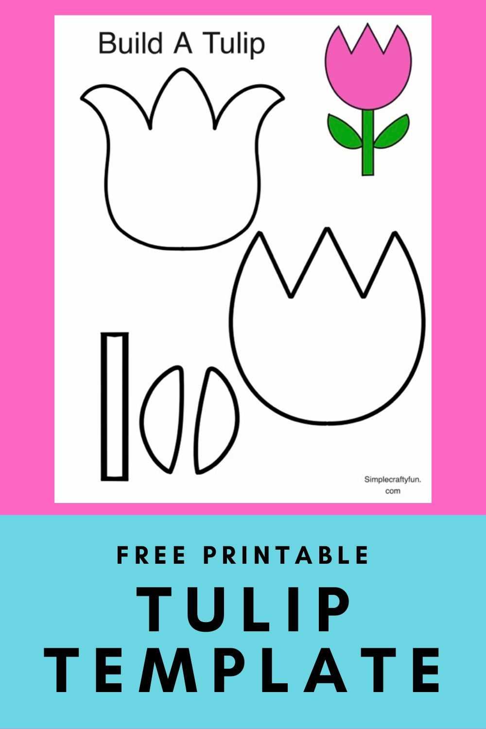 free printable tulip template