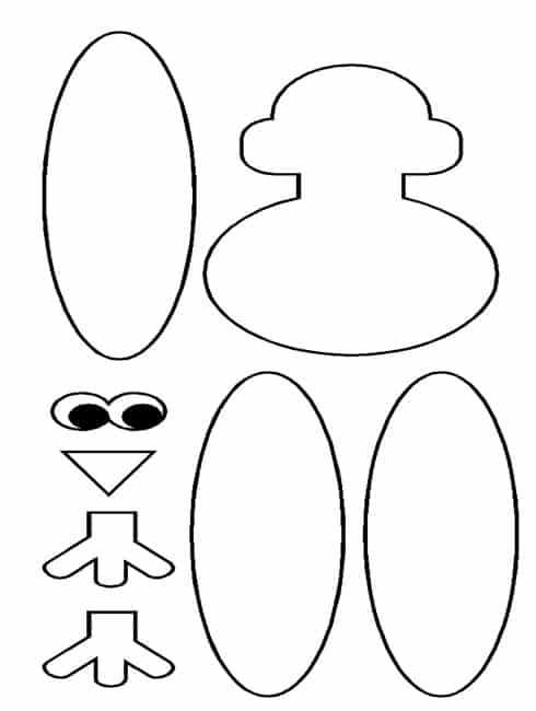 free printable turkey headband template