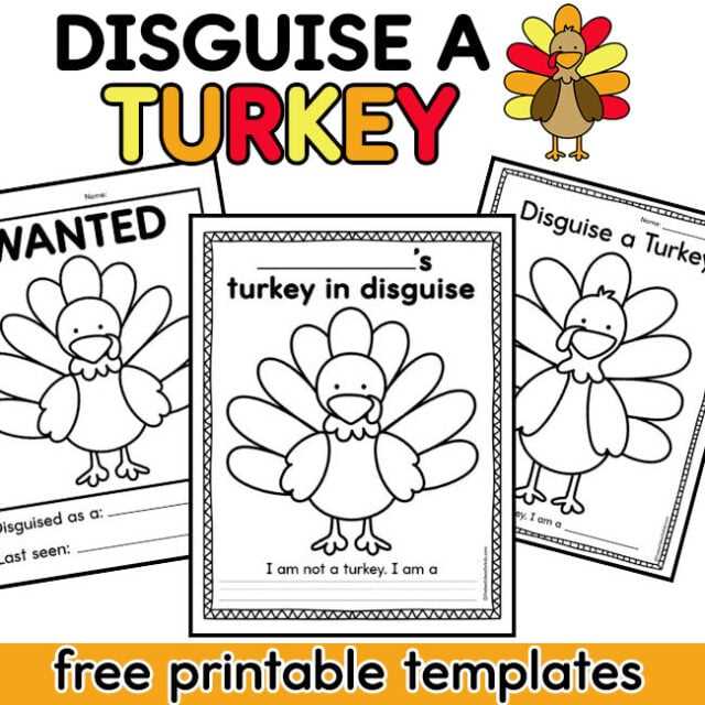 free printable turkey template