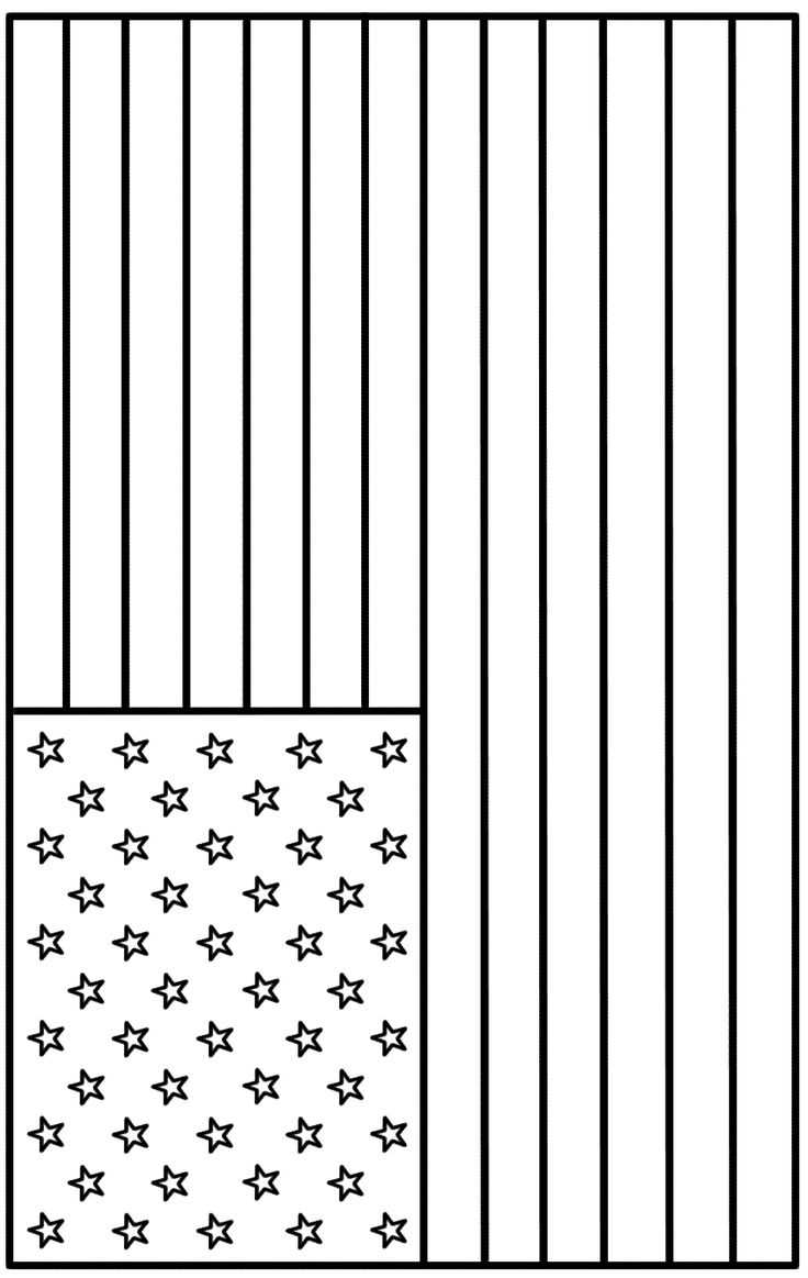 free printable us flag coloring pages