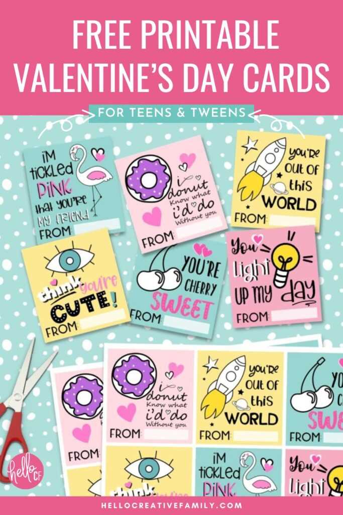 free printable valentine cards for kids