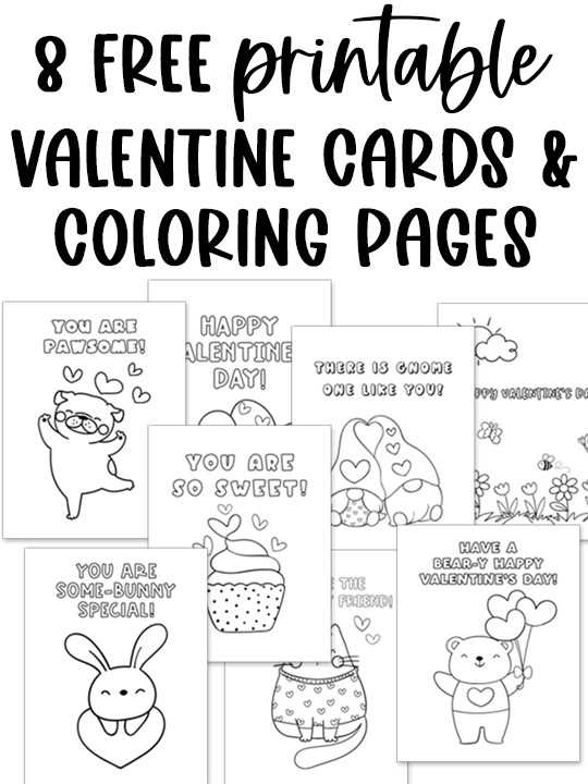 free printable valentine cards for kids