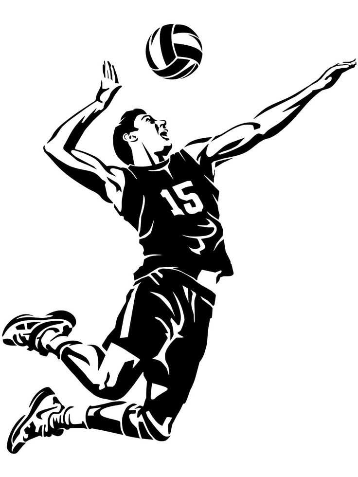 free printable volleyball cutouts