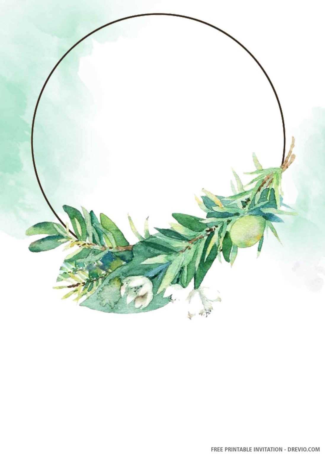 free printable watercolor templates
