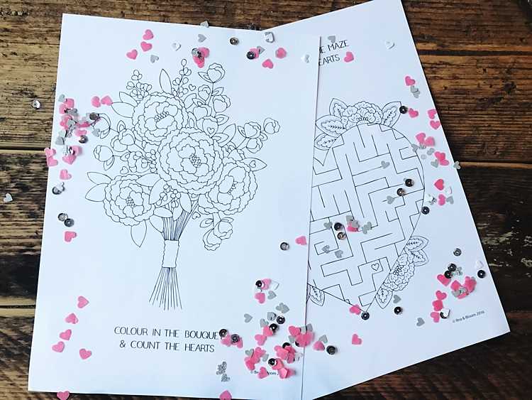 free printable wedding coloring pages