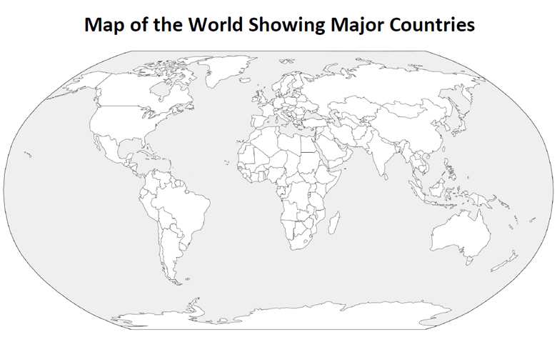 free printable world map with countries
