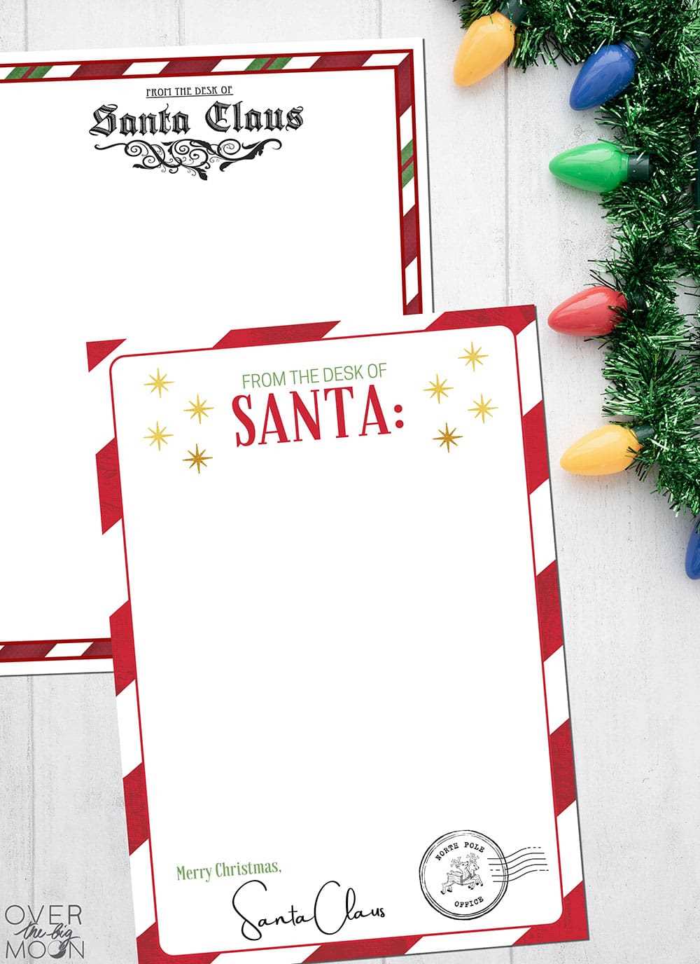 free printable xmas stationery