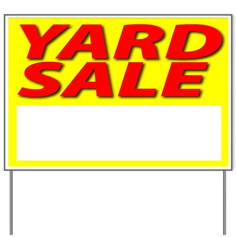 free printable yard sale signs