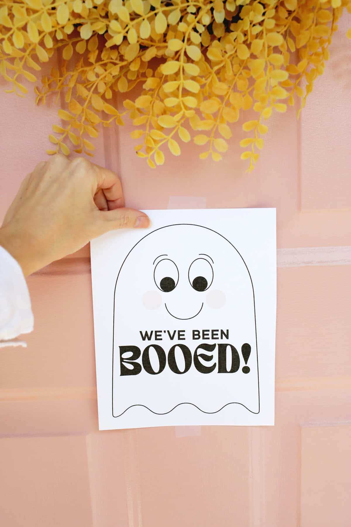 free printable youve been booed