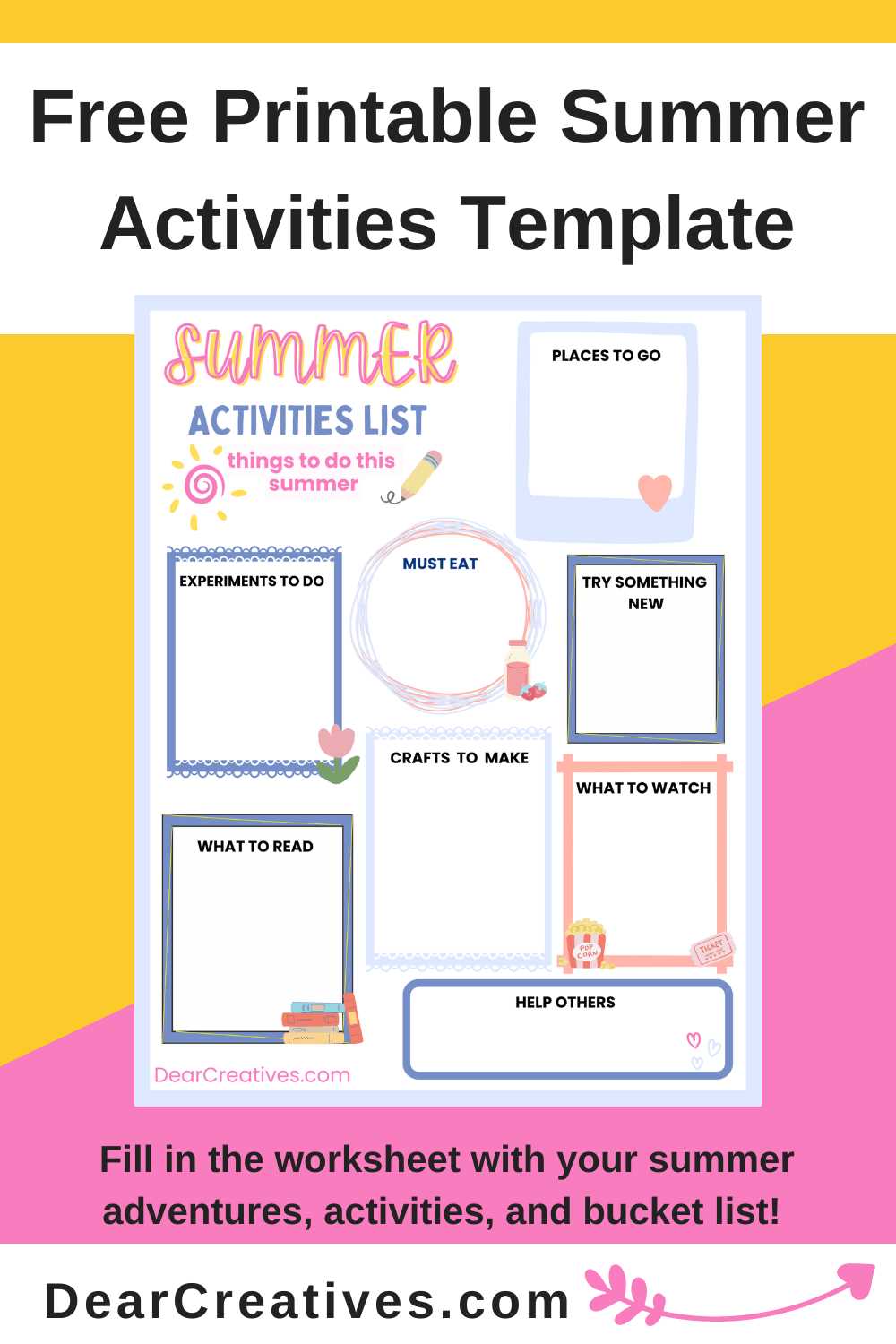 free printables for summer