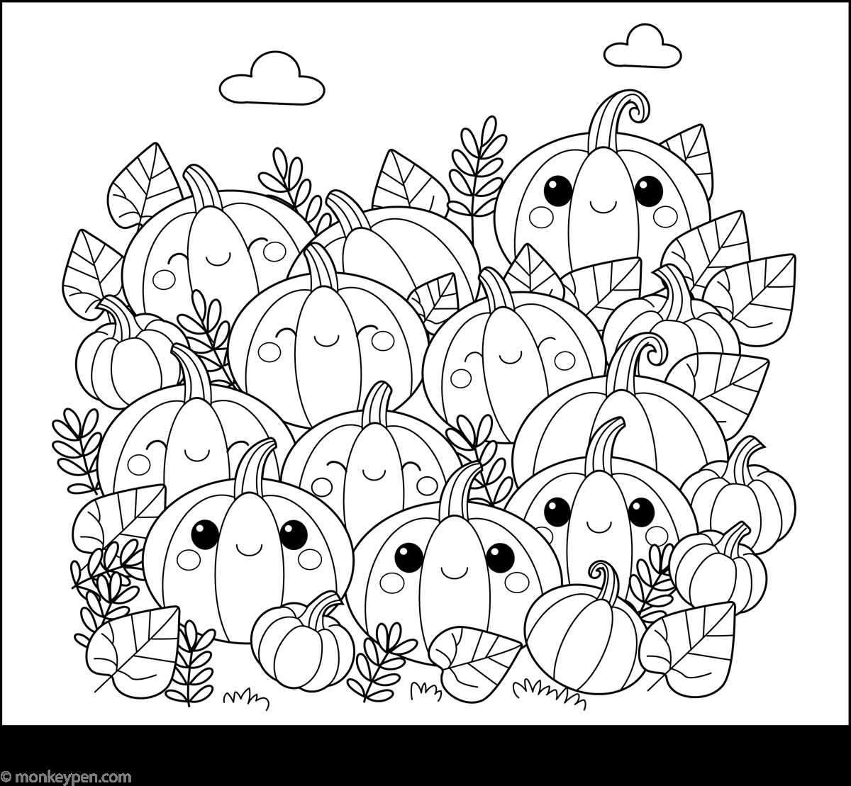 free pumpkin color printables