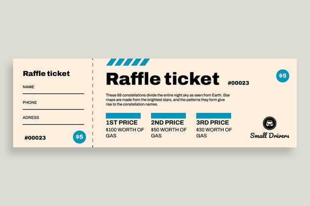 free raffle ticket template printable