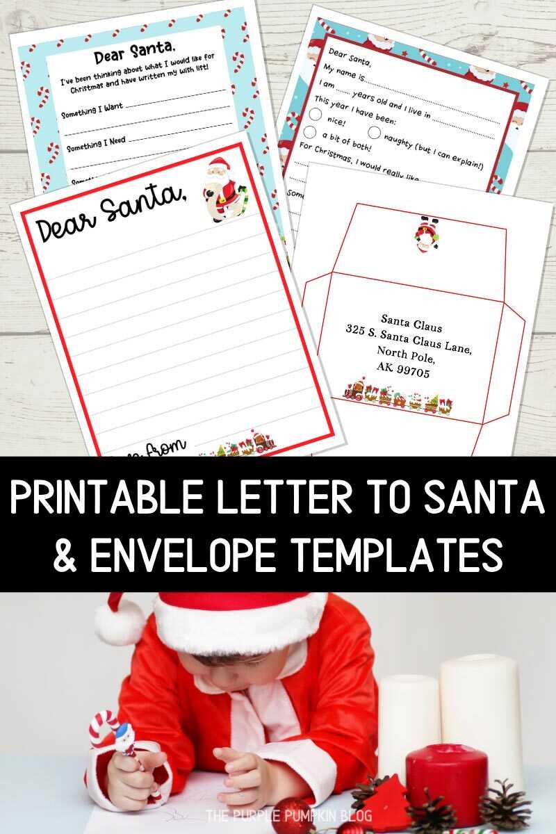 free santa claus envelope printable