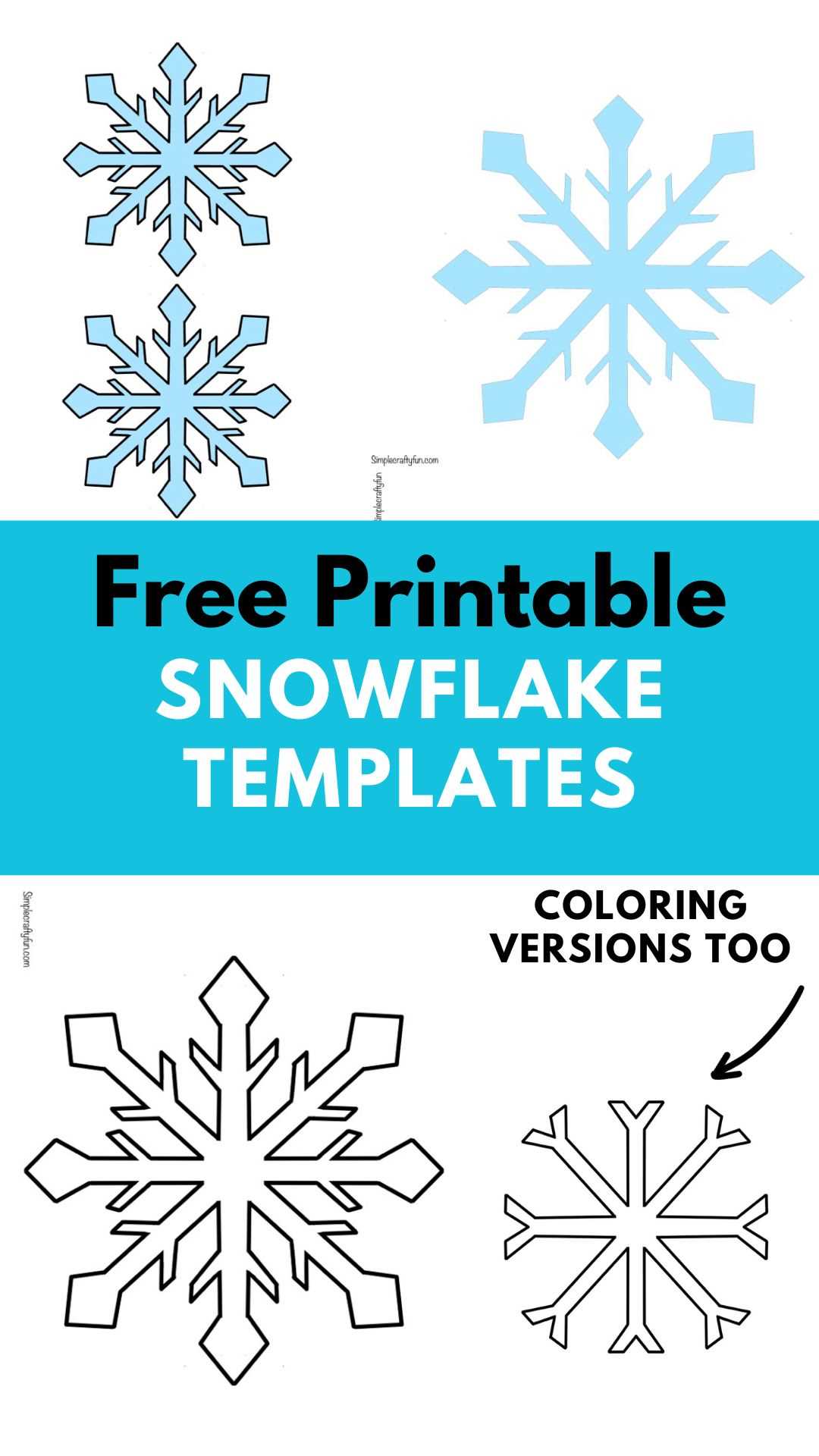 free snowflake template printable