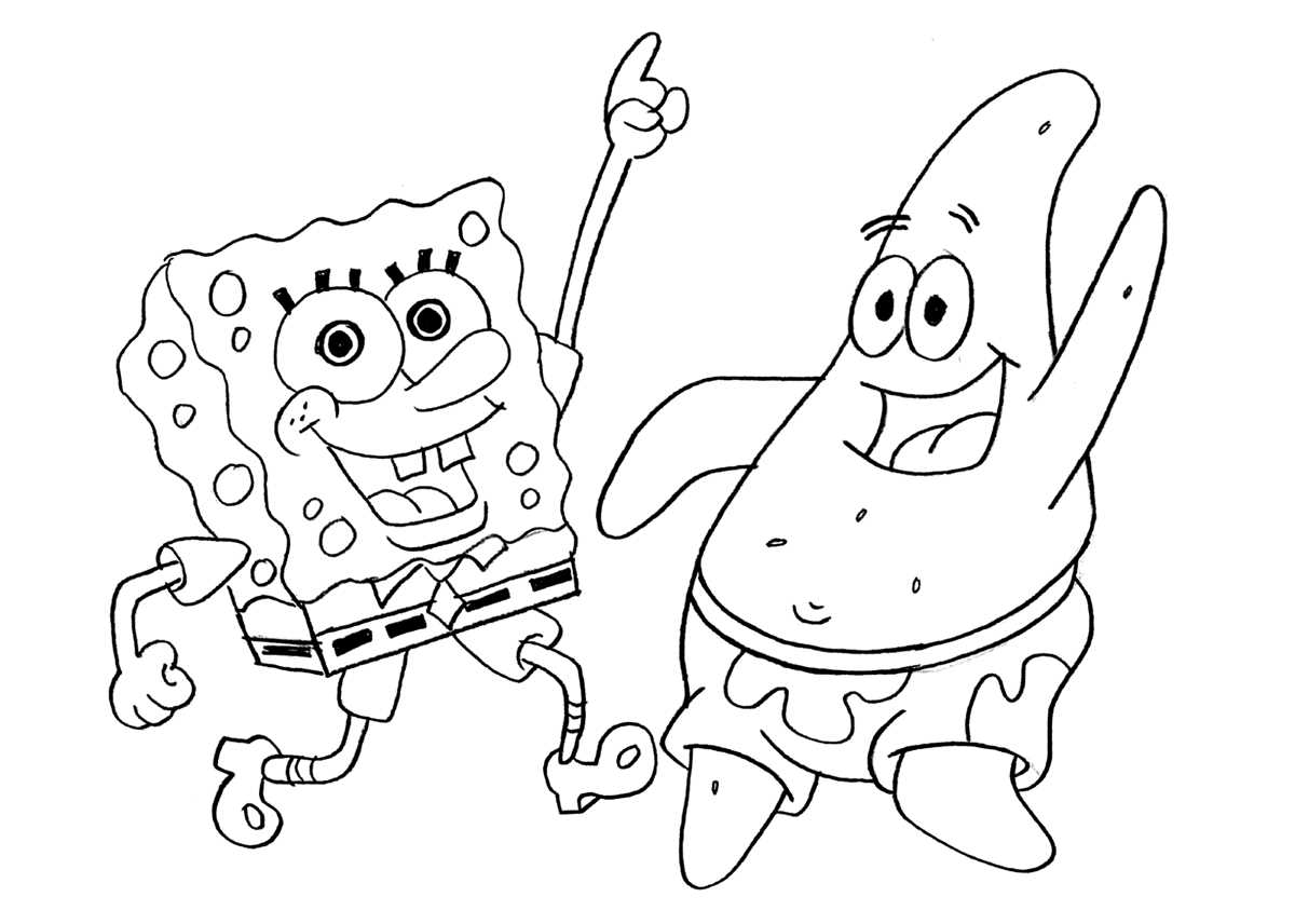 free spongebob printable coloring pages