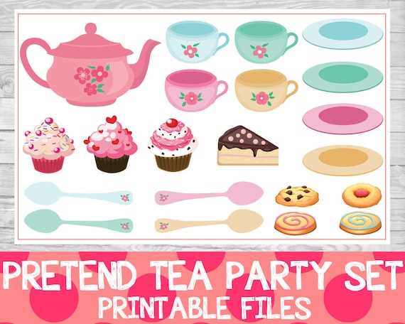 free tea party printables